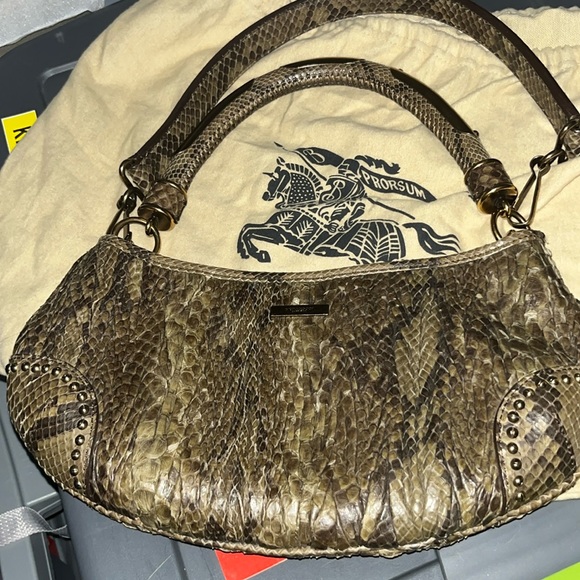Burberry vintage python shoulder bag - Picture 2 of 9
